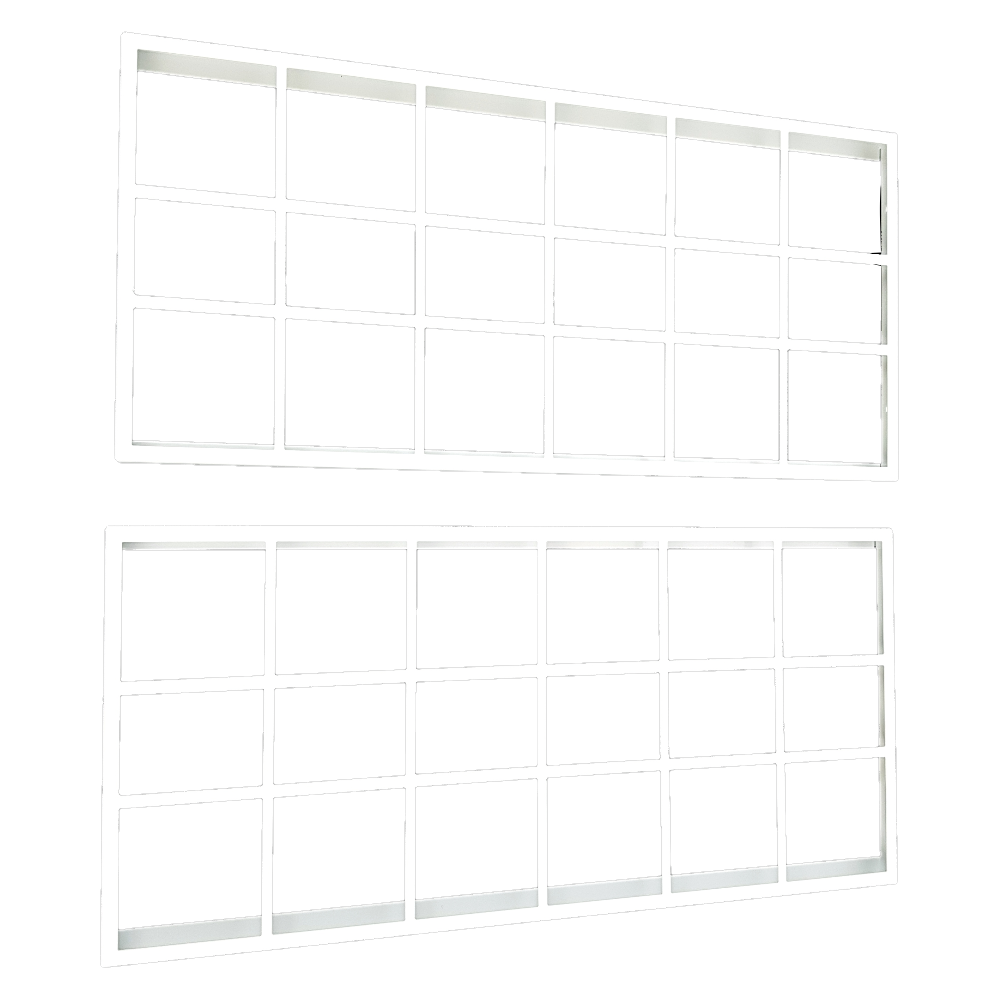 Sett med filterholdere for grovfiltrene til vallox 70 compact