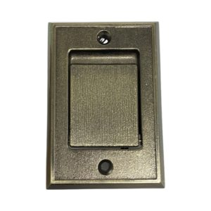 Veggkontakt i metall for sentralstøvsuger - Børstet messing