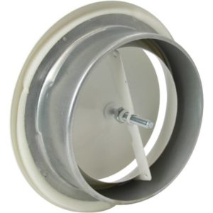 Tiluftsventil ventilasjon - hvit metall
