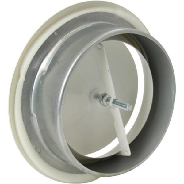 Tiluftsventil ventilasjon - hvit metall