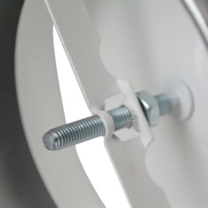 Tiluftsventil ventilasjon - hvit metall
