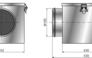 FLF 100 - Dimensjoner