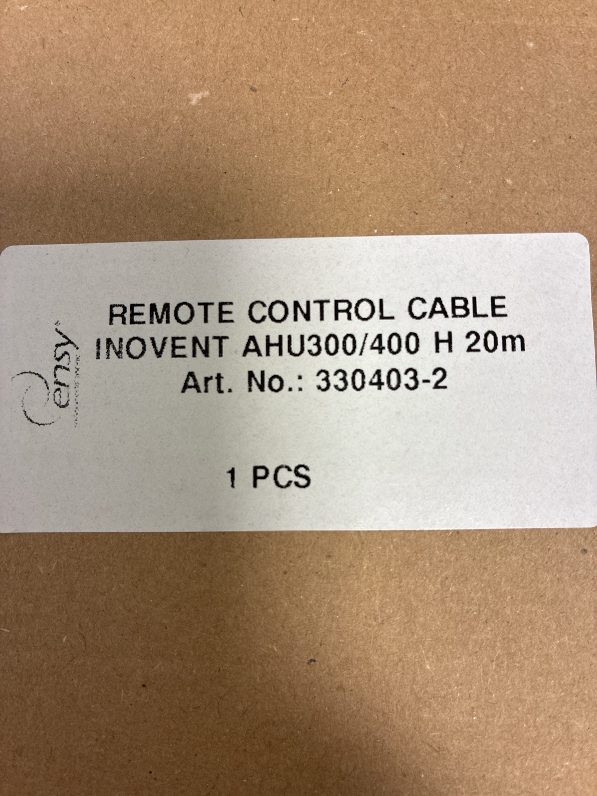 ENSY InoVent AHU Styrekabel på 20 meter m/USB - Bilde 2